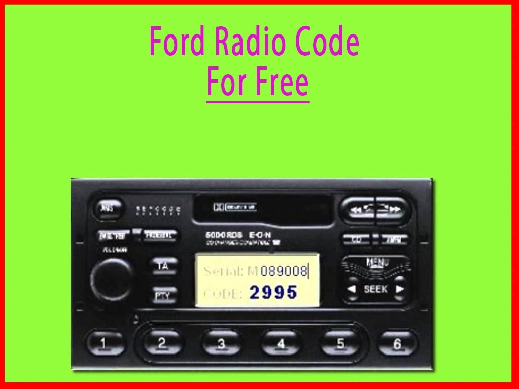 ford radio code generator puma