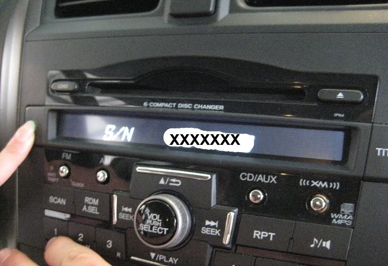 Honda CRV Radio Code