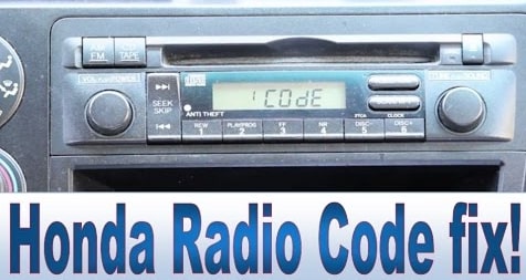 Civic Radio Code Fix