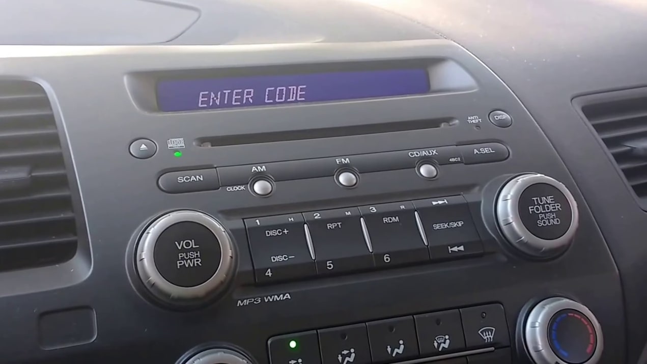 Civic Radio Code