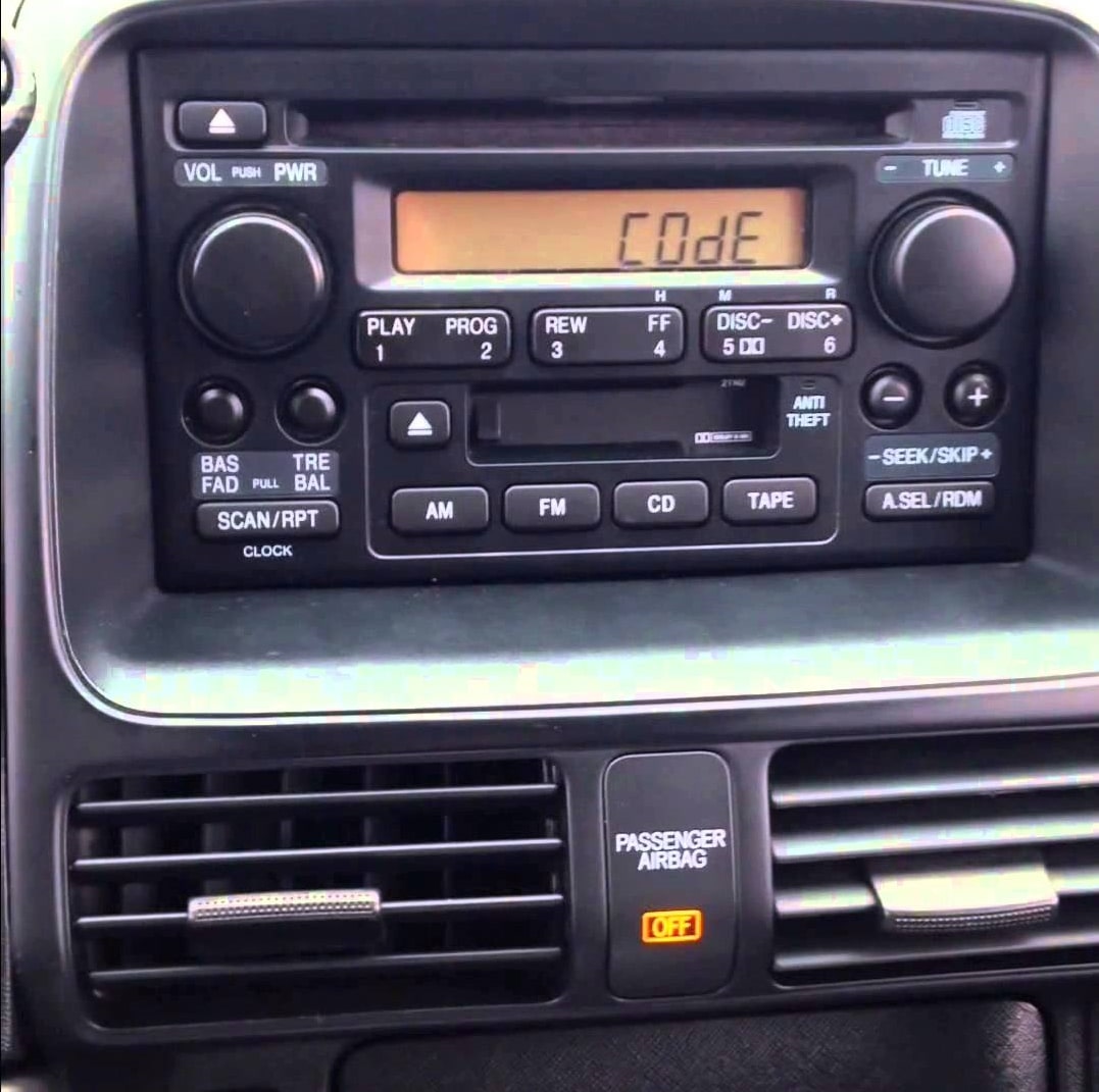 Honda Element Radio Code Screen