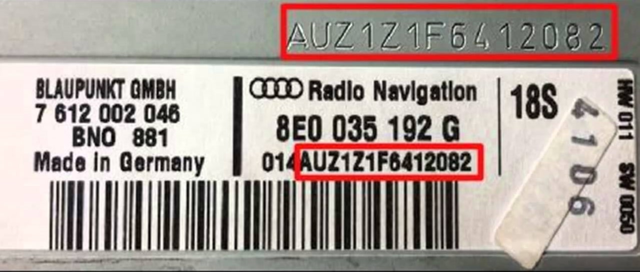 Audi Radio Code