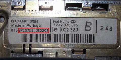 Blaupunkt Radio Code