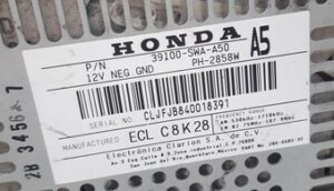 Honda Crv 2004 Radio Code