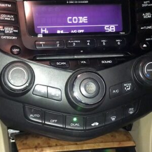 2004 Honda Accord Radio Code