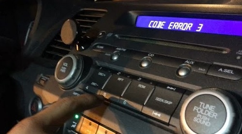 2006 Honda Civic Radio Code Screen