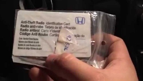 12 honda pilot radio code