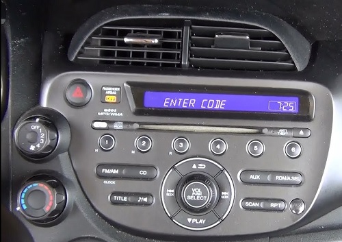 2012 Honda Fit Radio Code