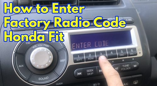 2013 Honda Fit Radio Code